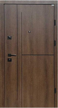 Двери входные Бастион Стайл МАКС Элегант 1 Дримвуд темный / Дримвуд светлый 860х2050 мм Киев