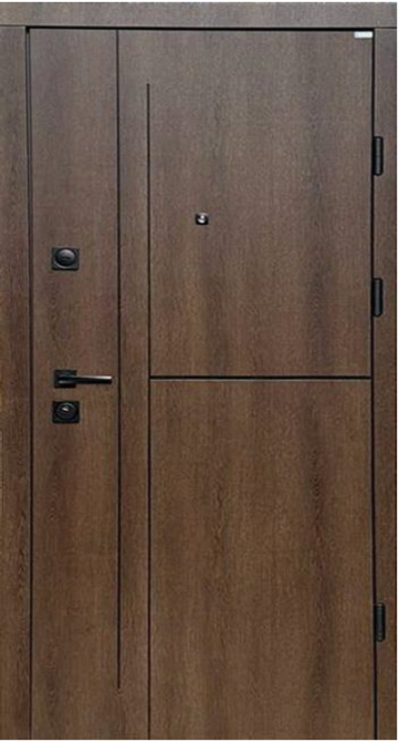 Двери входные Бастион Стайл МАКС Элегант 1 Дримвуд темный / Дримвуд светлый 860х2050 мм Киев - изображение 1