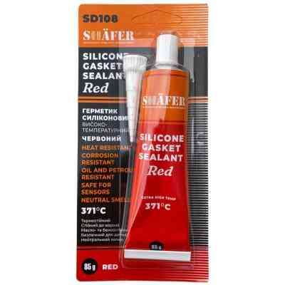 Герметик автомобільний SHAFER силіконовий червоний 85гр (SD108) Вінниця