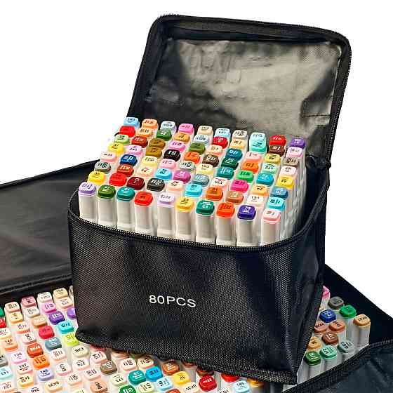 Набір якісних скетч маркерів для малювання і скетчинга Touch Smooth 80 шт, Фломастери професійні Кам'янець-Подільський