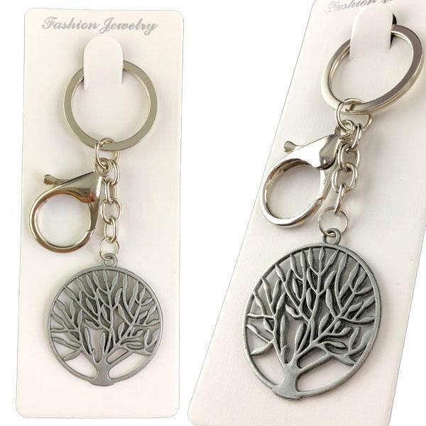 Брелок для ключів сріблястий Дерево Київ - фото 1