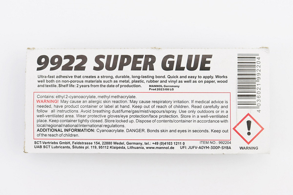 Клей багатофункціональний "9922 Super Glue", 2g Київ - фото 2