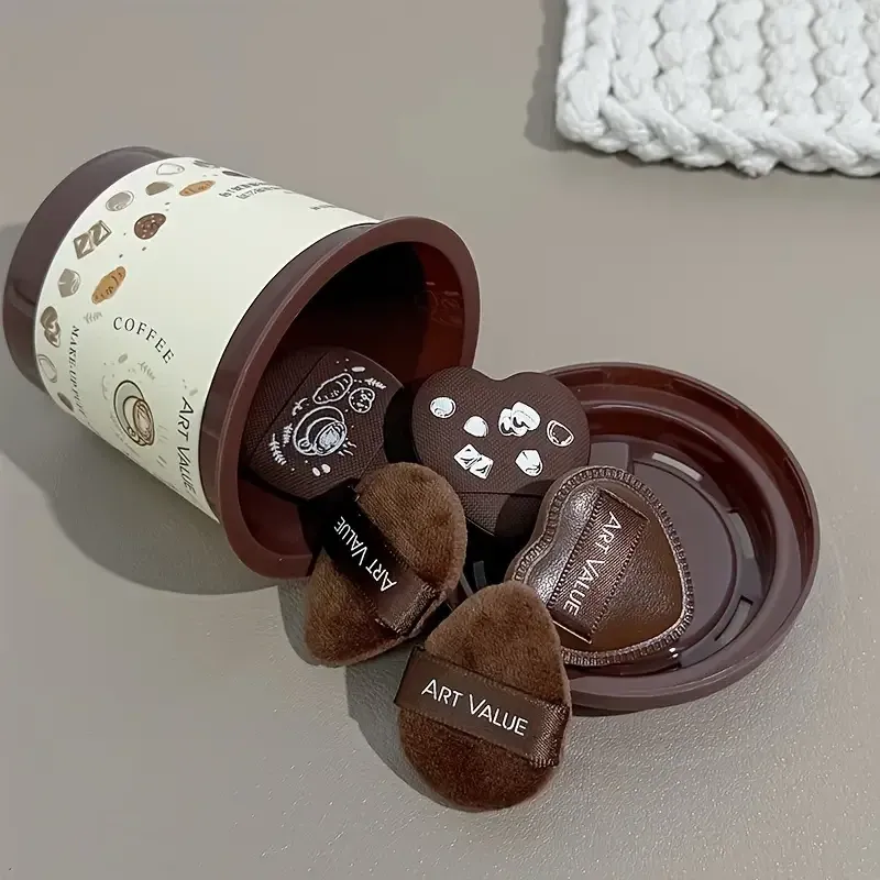 Набор мини-губок для макияжа в упаковке-кофейной чашке – 5 шт Киев - изображение 1