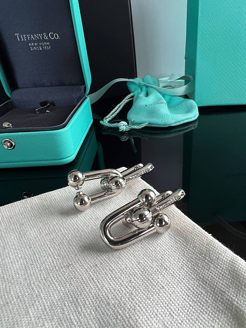 Tiffany hardwear крупные серьги посеребрениеТиффани Одесса - изображение 2