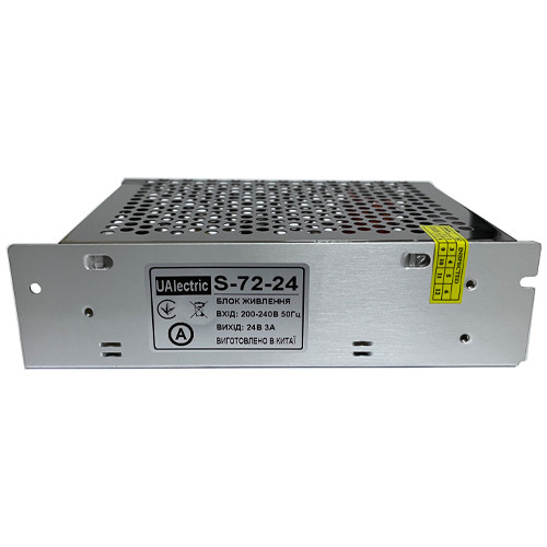 Блок питания перфорированный 24В 3А 72Вт для систем видеонаблюдения, UAlectric Винница - изображение 2