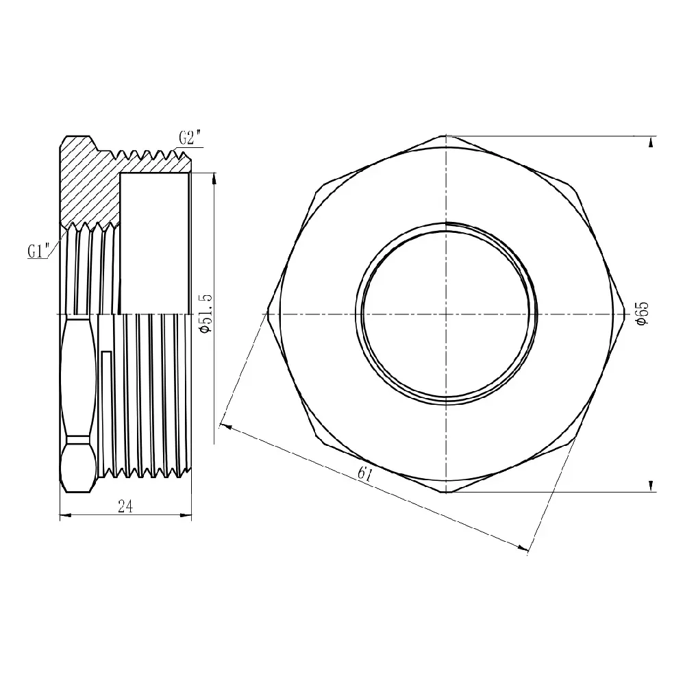 Футорка Thermo Alliance Forte 2" НВ SF3745025 Київ - фото 2