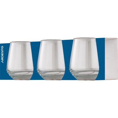 Набор стаканов Ardesto Gloria Shine 345 мл 3 шт (AR2634GS) Винница - изображение 2