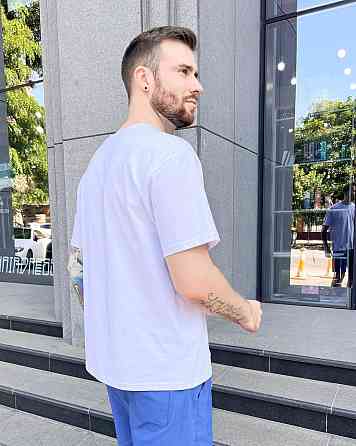 Футболка чоловіча COSY стрейч кулір, біла Київ