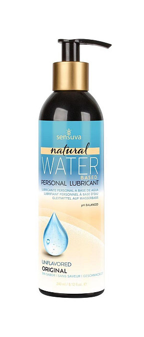 Лубрикант на водній основі Sensuva - Natural Water-Based (240 мл), без гліцерину та парабенів Sex Aura Київ - фото 1
