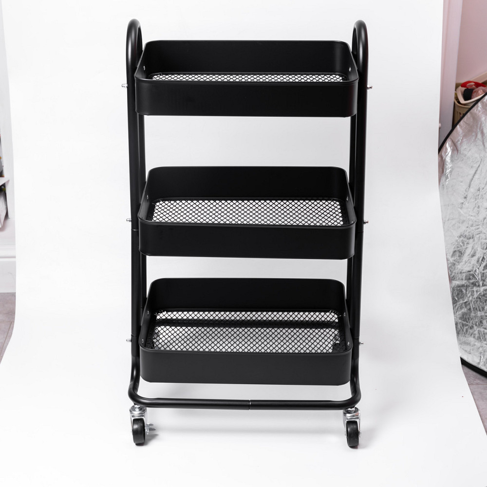 Мобільний візок для кухні трирівневий металевий HP-46-5 Київ - фото 2