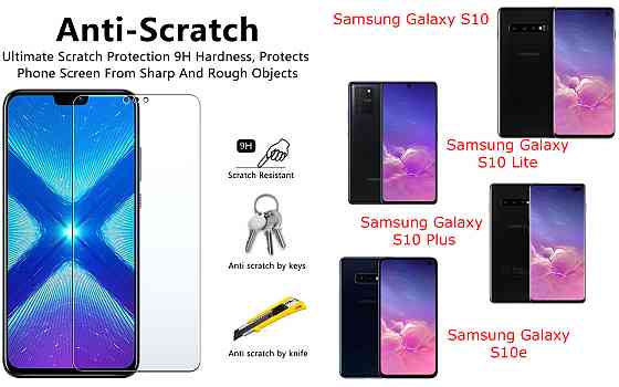 Защитное стекло NeoGlass для Samsung Galaxy S10, S10 Lite, S10 Plus, S10е – ультрапрозрачное и устойчивое Киев