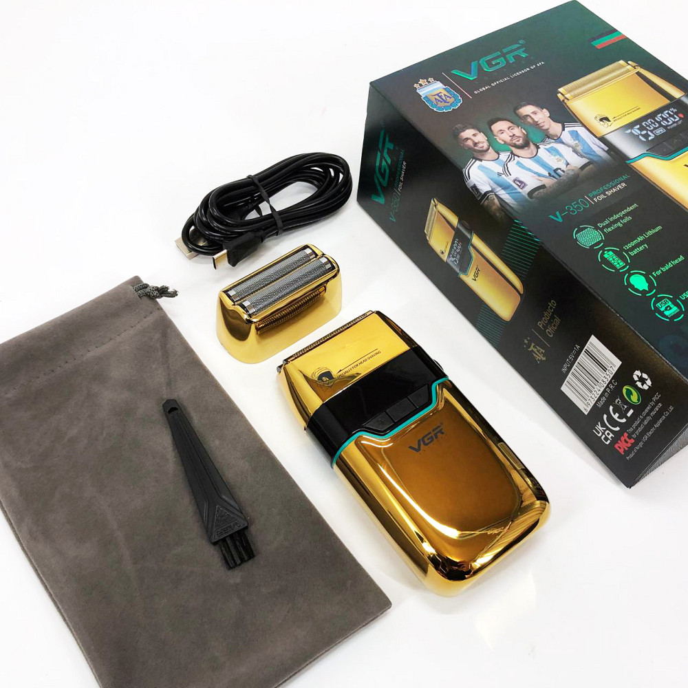 Чоловіча електрична акумуляторна електробритва VGR, Бездротова електробритва для бороди AQ-23 Львів - фото 1