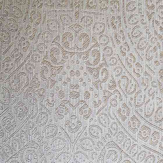 Шпалери метрові вінілові на флізелін Yuanlong Samsara східний стиль вензелі завитки пісочний бежеві 3д Київ