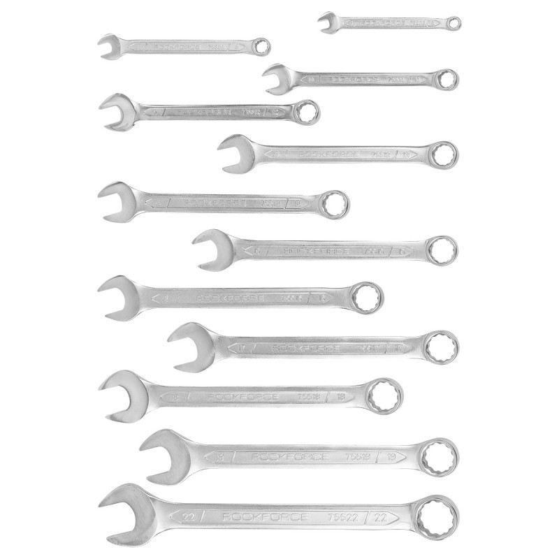 Набір ключів комбінованих 12пр. (6,8,10,12-19,22мм) у пласт.держателі Одеса - фото 2