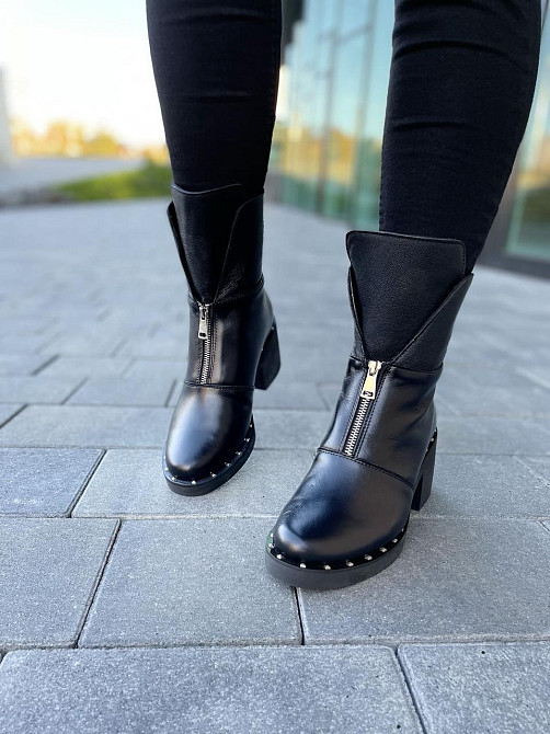 Версаль Ботинки LaDi черные натуральная кожа зима 37р.38р.40р. (2843) Коломия - фото 5