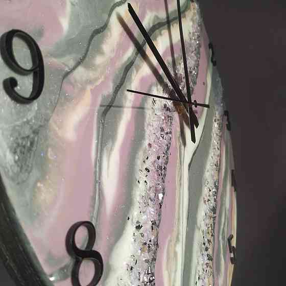 Часы настенные 40 см из эпоксидной смолы ручной работы Днепр