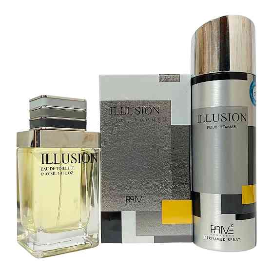 Набор для мужчин Prive Illusion (Туалетная вода 100 мл Дезодорант 175 мл) Запорожье