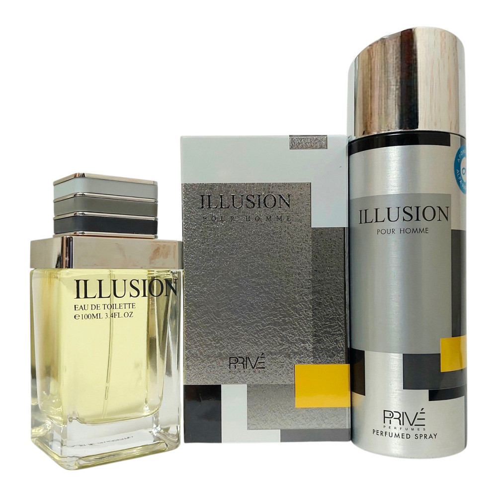 Набор для мужчин Prive Illusion (Туалетная вода 100 мл Дезодорант 175 мл) Запорожье - изображение 1