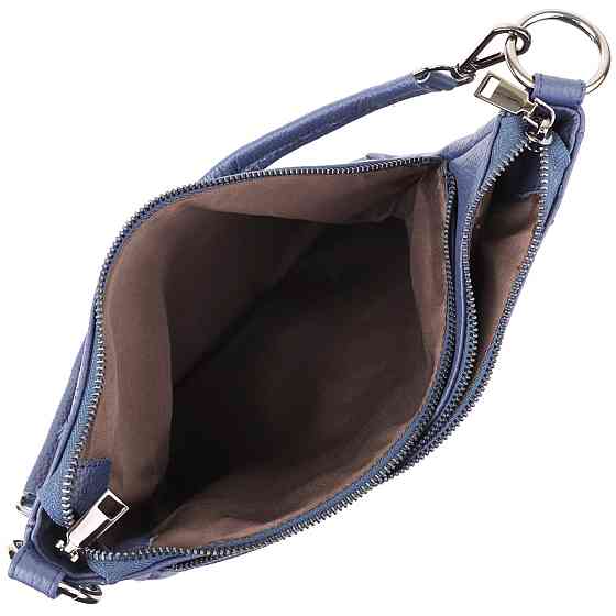 Сумка для женщин на два отделения из натуральной кожи Vintage 23013 Синий Киев