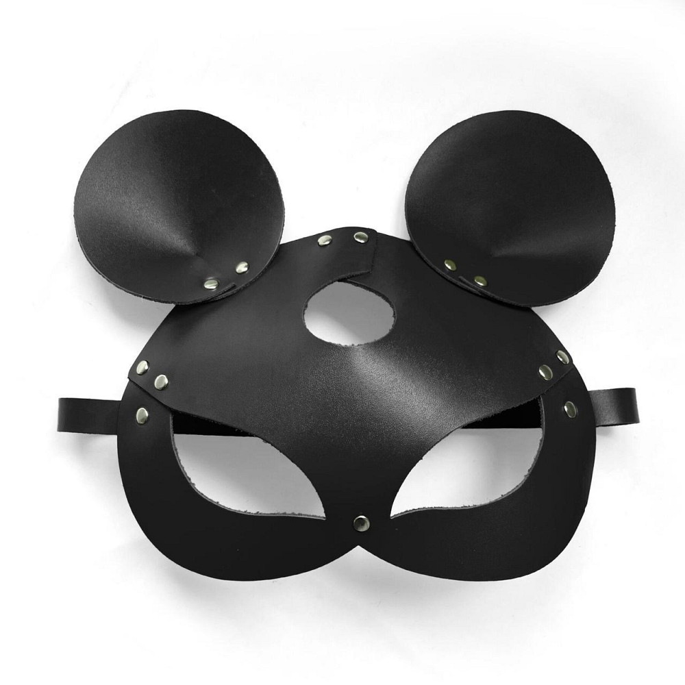 Шкіряна маска мишки Art of Sex - Mouse Mask, колір Чорний Sex Aura Київ - фото 3
