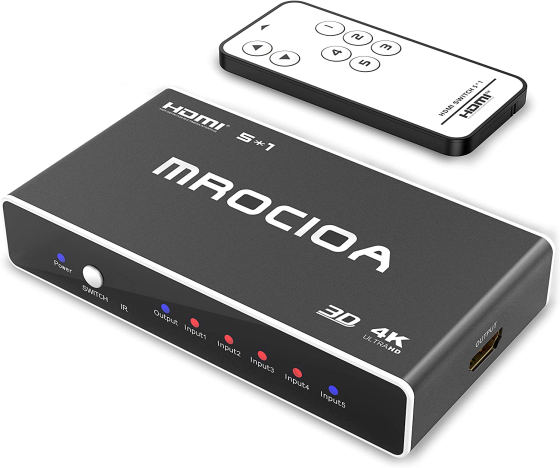 Перемикач Mrocioa HDMI Switch 5 in 1 Луцьк