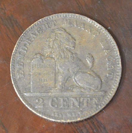 Бельгия 2 сентима 1919 год Полтава - изображение 1
