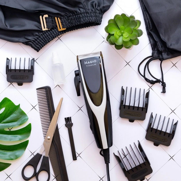 Триммер для стрижки волос мощный, Машинка для стрижки волос с различными насадками NL-30 Львов - изображение 12