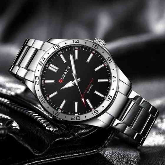 Чоловічий наручний класичний годинник Curren Hector (Сріблястий) Київ