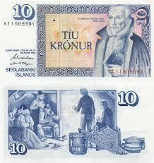 Исландия/Iceland 10 Kronur 1961 Pick 48 UNC Полтава - изображение 1