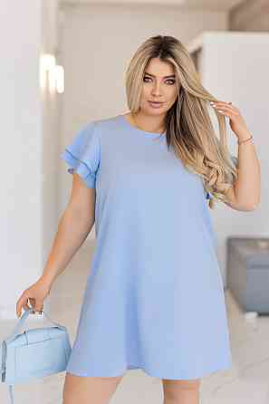 Сукня літня з воланами на плечах Fiesta 46-48, Блакитний Київ