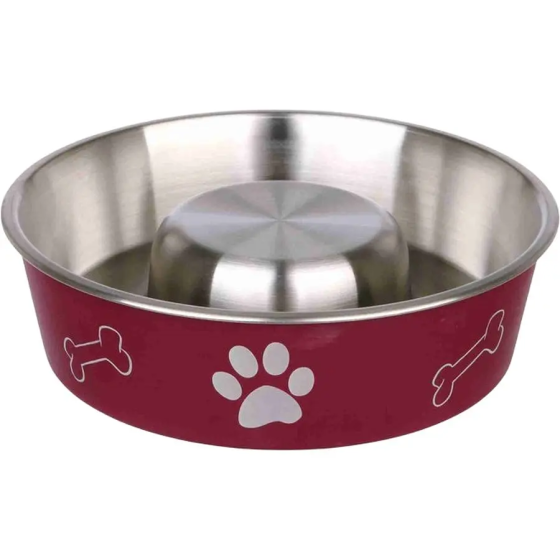 Миска для собак для повільного годування Trixie Slow Feed (Тріксі) 1.4 л. 21х21 см нержавіюча сталь Запоріжжя