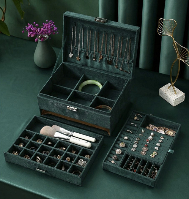 Шкатулка - футляр для хранения драгоценностей с ключом Soulima (21954) Нововолынск - изображение 7