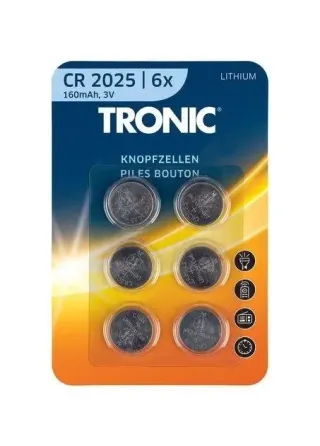 Батарейка TRONIC CR 2025 Lithium 6 шт Київ