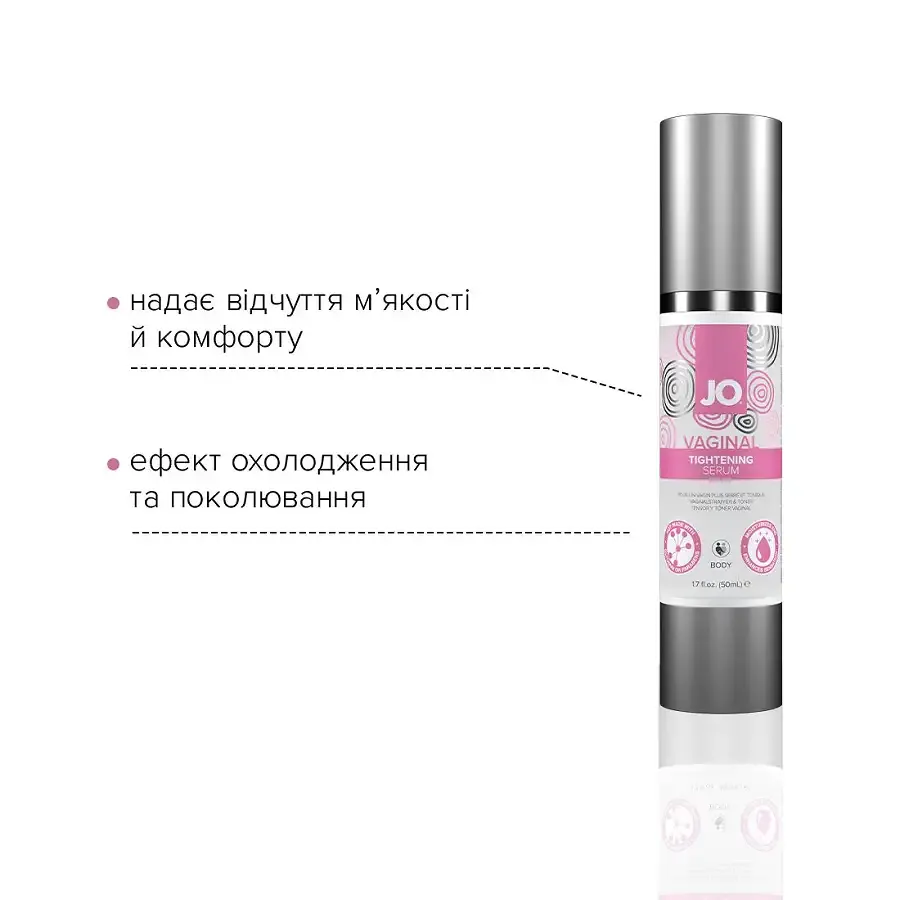 Гель для звуження піхви System JO Vaginal Tightening Serum (50 мл) з охолоджувально-вібрувальним еф. Львів - фото 3