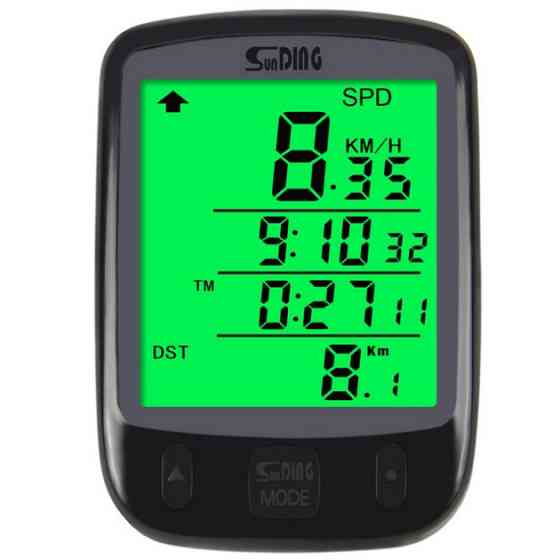 Велокомпьютер беспроводной SunDing, Спидометр на велосипед максимальной скорости, Спидометр для велика DL-48 Ивано-Франковск