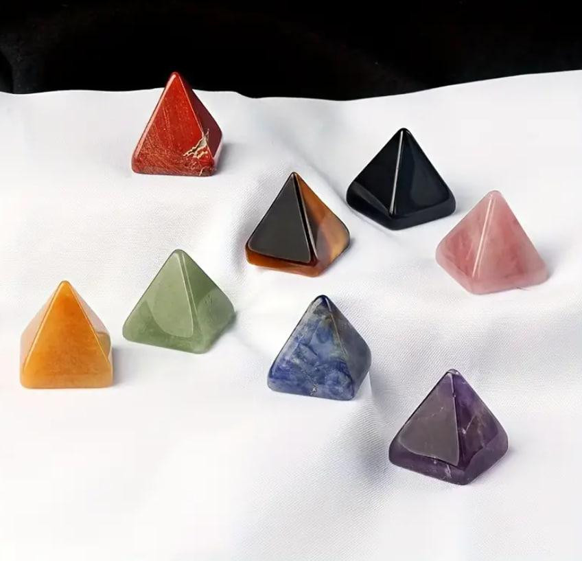 Пирамида из натурального камня желтая яшма 20 мм, сувенир из желтой яшмы. Киев - изображение 4