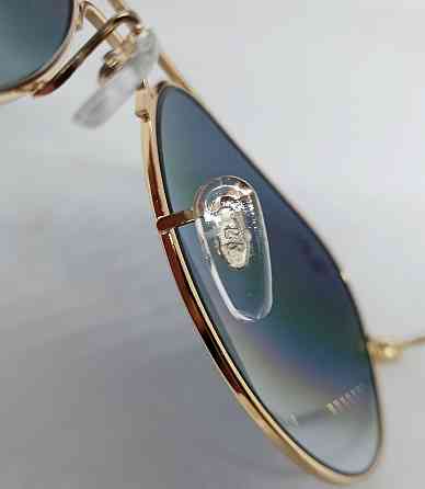 Брендовые очки капли голубой градиент в зол металле  стекло Киев