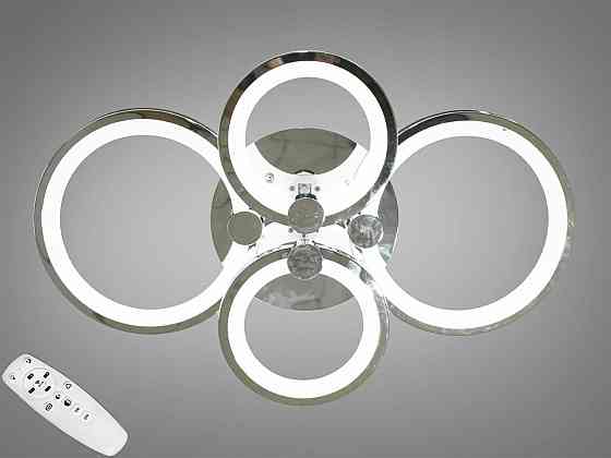 Люстра LED Diasha светодиодная с диммером и подсветкой 80W белый 13х40х62см Харьков