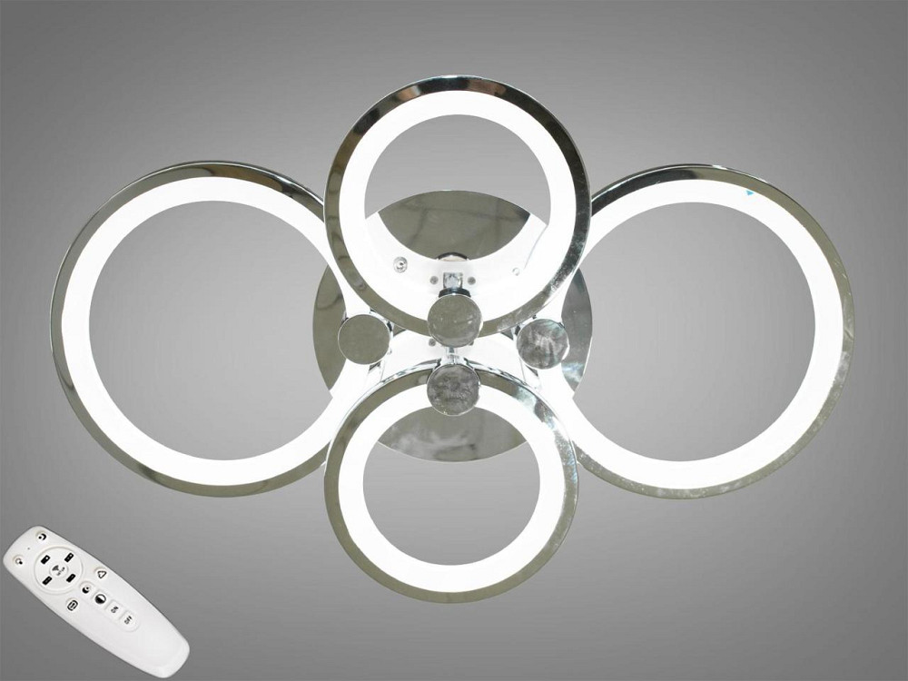 Люстра LED Diasha светодиодная с диммером и подсветкой 80W белый 13х40х62см Харьков - изображение 2