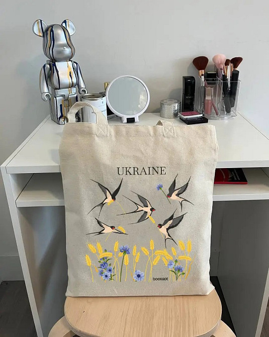 Екошопер на замку BookOpt BK4052 Ukraine (Ластівки) бежевий Луцьк - фото 2