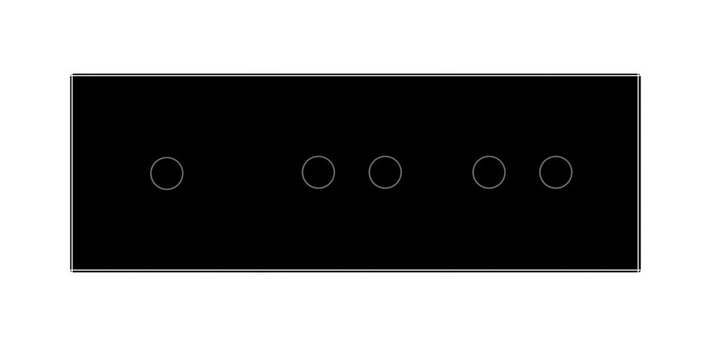 Розумний сенсорний ZigBee вимикач 5 сенсорів (1-2-2) Livolo чорний скло (VL-C701Z/C702Z/C702Z-12) Коломыя - изображение 8