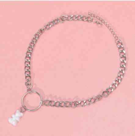 Подвеска мишка, белый - длина 30см, смола, цинковый сплав Киев