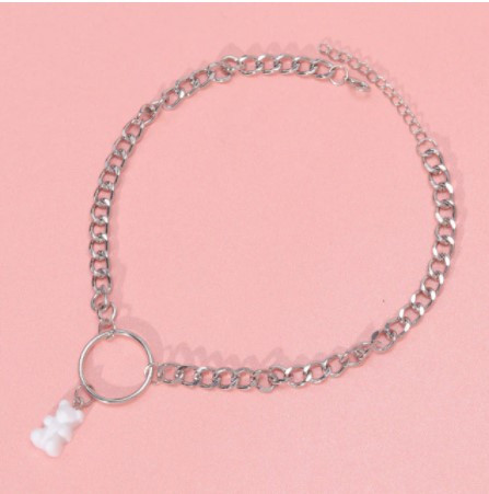 Подвеска мишка, белый - длина 30см, смола, цинковый сплав Киев - изображение 1