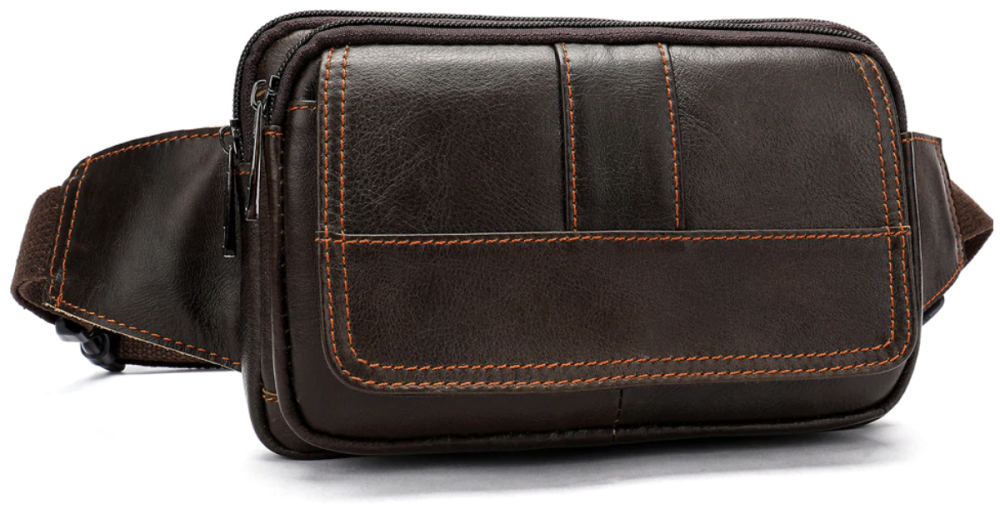 Сумка на пояс Vintage 14726 Коричневая Киев - изображение 1