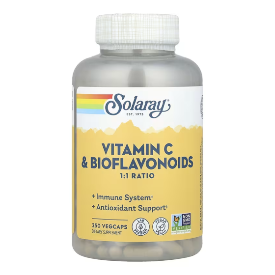 Vitamin C & Bioflavonoids 1:1 500mg - 250 vcaps Киев