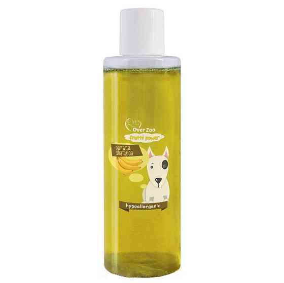 Гіпоалергенний шампунь для довгошерстих собак Over Zoo Shampoo Frutti Power Banana з ароматом банана 200 мл Вінниця