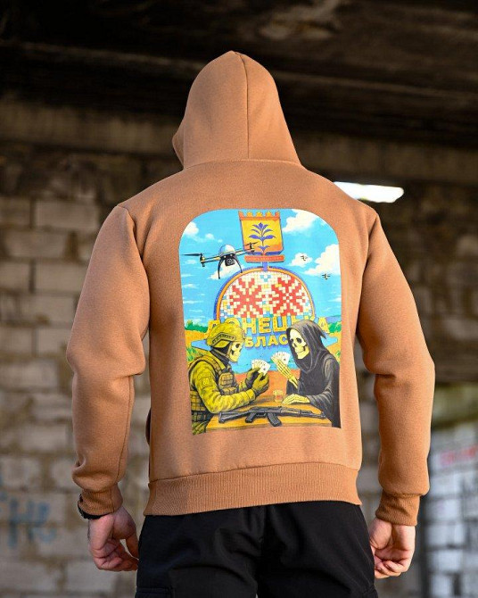 Милитари худи на флисе GENESIS Донецька область койот ПП8083 Одесса - изображение 2