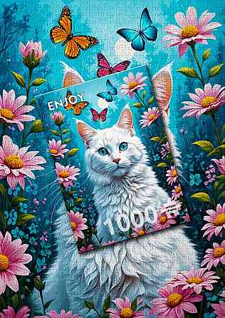 Пазл Білий Кіт - White Cat (Enjoy-2140) Киев