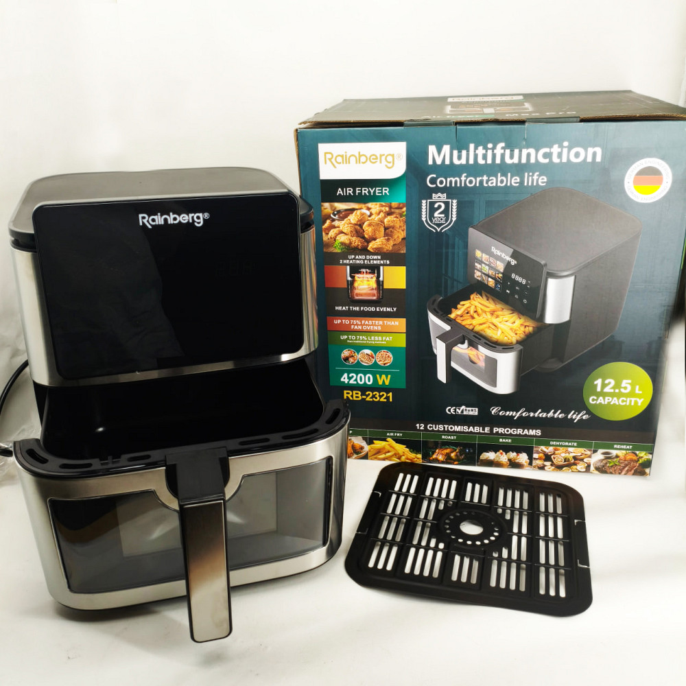 Фритюрница с функцией жарки без масла Rainberg RB-2321 4200Вт 12.5л, Фритюрницы для жарки пончиков IL-39 Львов - изображение 6