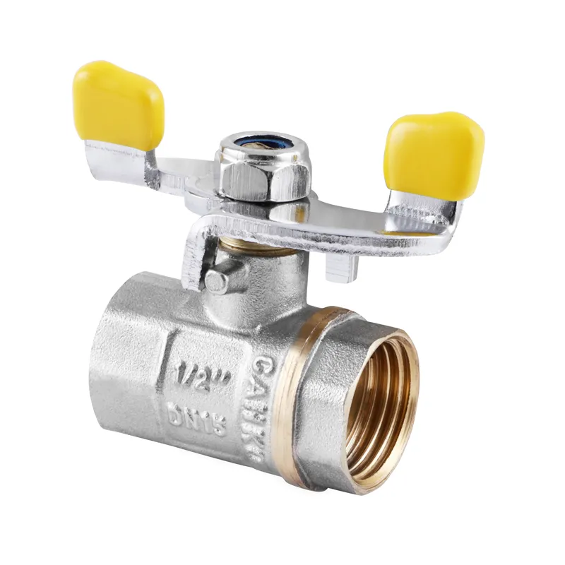 Кран кульовий СК 1/2" ГГМ YELLOW art. 602 (WP0075) Київ - фото 1